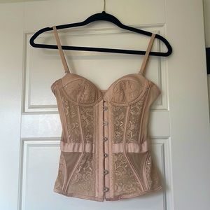 HOUSE OF CB nude corset top